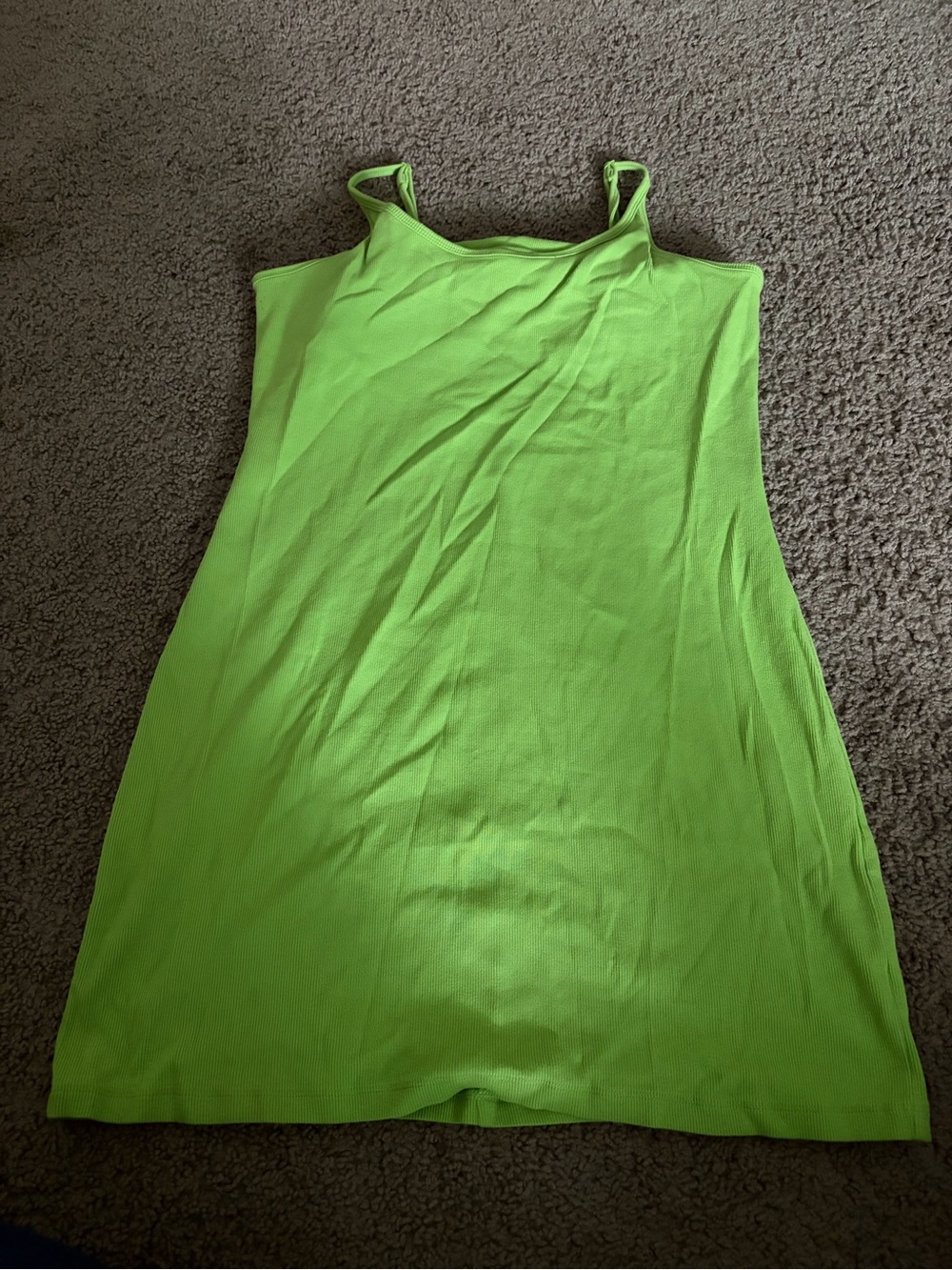 Old Navy Bright Lime Tank Mini Dress